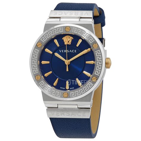 versace greca signature blue dial ladies watch|versace greca dome.